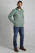 Weird Fish Laramie Eco 1/4 Zip Snow Marl Fleece Olive 203046